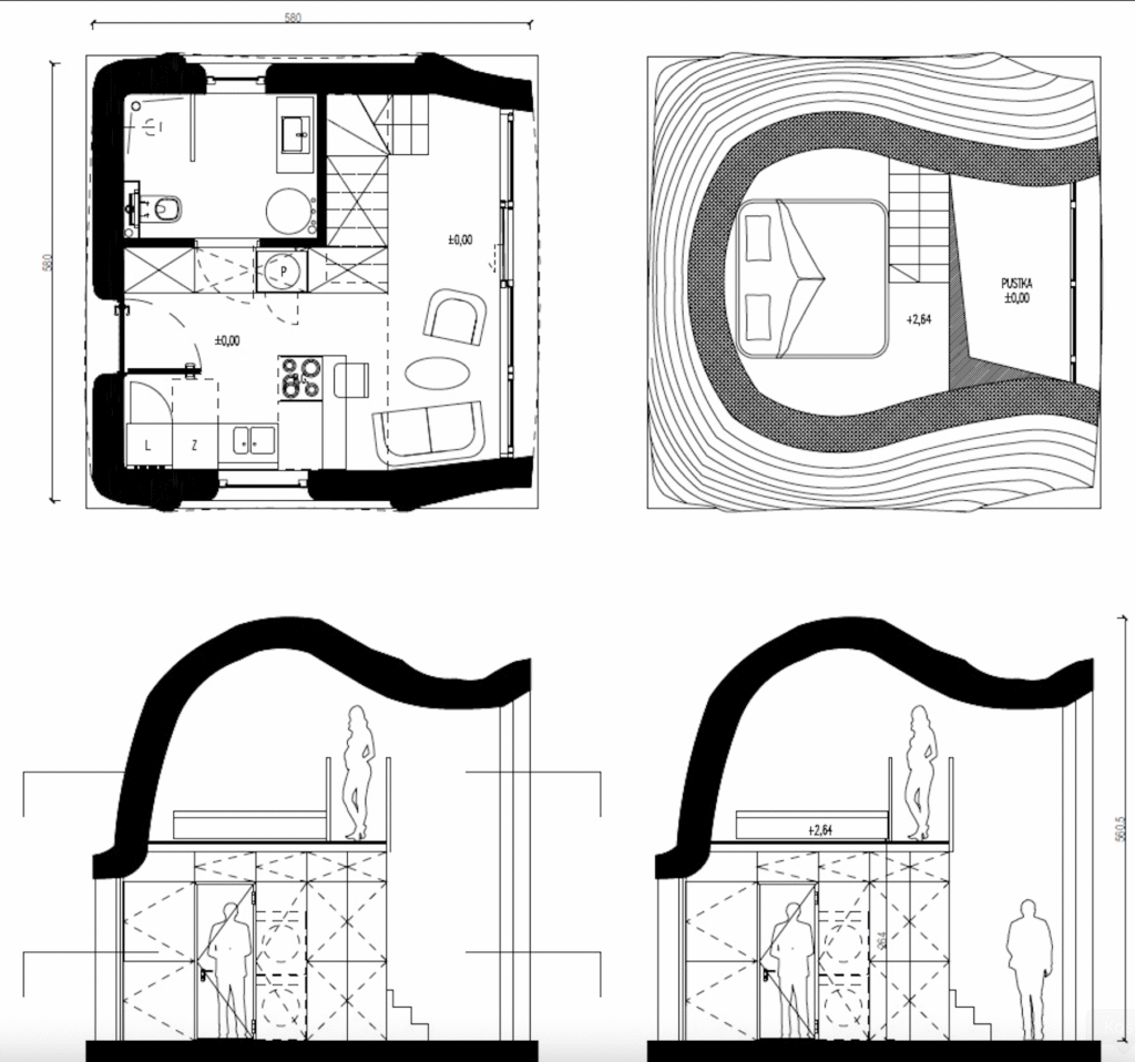 schemat drukowanego domu 3d
